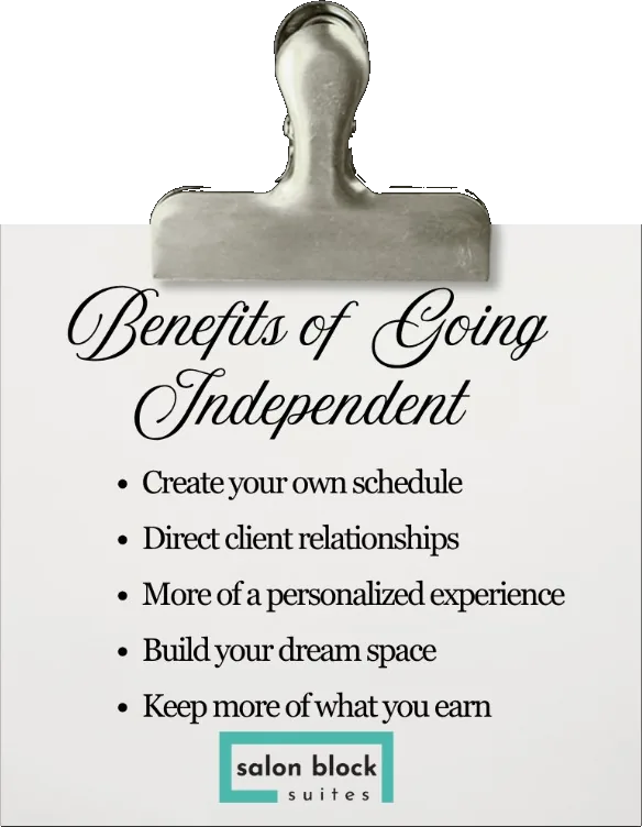 Benefits of going independent
